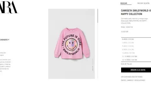 Sudadera Happy Collection de Zara Kids Sudadera Happy Collection de Zara Kids