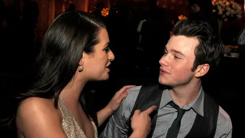 Lea Michele y Chris Colfer Lea Michele y Chris Colfer