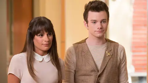 Lea Michele y Chris Colfer en 'Glee' Lea Michele y Chris Colfer en 'Glee'