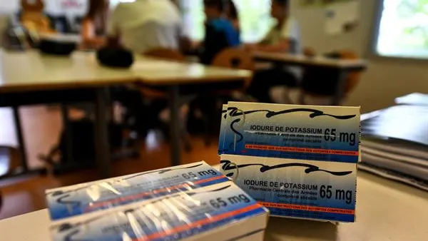 Paquetes de tabletas de yoduro de potasio