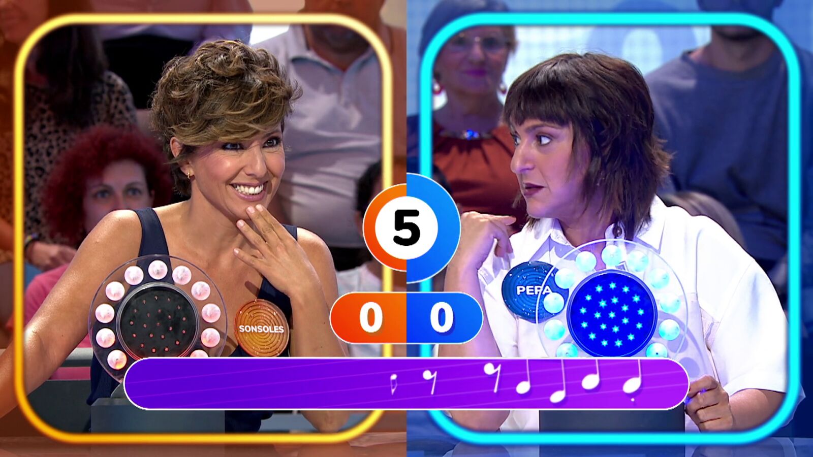 ¡Ni disimula! Pepa Rus intenta que Daniel Caverzaschi le chive su canción en ‘La Pista’ 