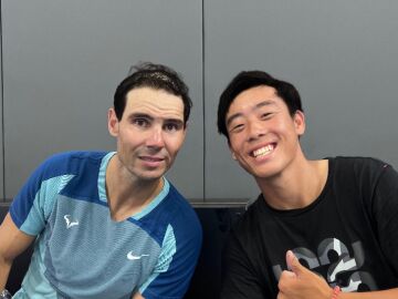 Rafa Nadal, junto a Wong Chak Lam Coleman