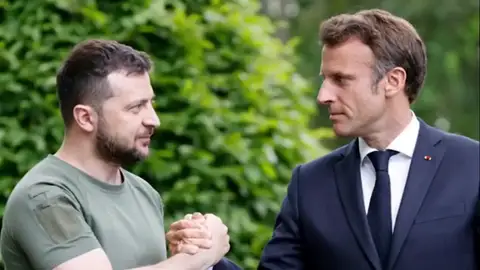 Zelensky y Macron Zelensky y Macron