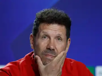 Simeone en rueda de prensa Simeone en rueda de prensa