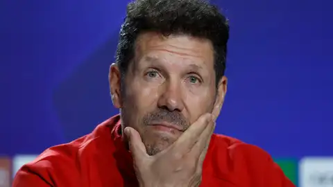 Simeone en rueda de prensa Simeone en rueda de prensa