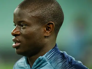 N'Golo Kanté, durante un entrenamiento N'Golo Kanté, durante un entrenamiento