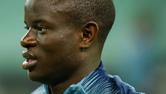 N'Golo Kanté, durante un entrenamiento N'Golo Kanté, durante un entrenamiento