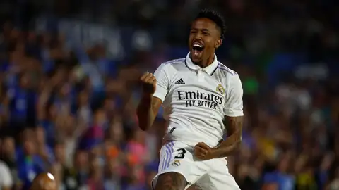 Militao, tras su gol al Getafe Militao, tras su gol al Getafe