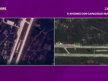 Imagen que detalla los bombarderos rusos en la frontera con Noruega Imagen que detalla los bombarderos rusos en la frontera con Noruega