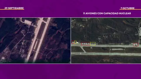 Imagen que detalla los bombarderos rusos en la frontera con Noruega Imagen que detalla los bombarderos rusos en la frontera con Noruega