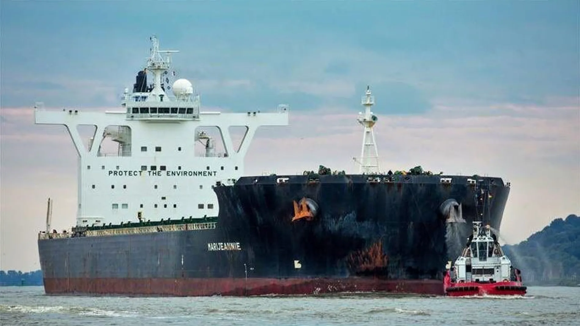 El barco que transportará 165.000 toneladas de carbón