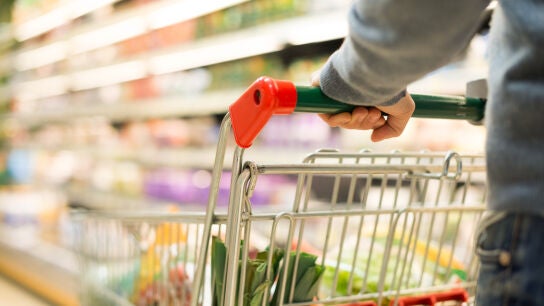 Carro de la compra en un supermercado