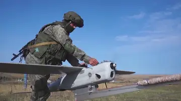 Uno de los drones utilizados en la guerra entre Rusia y Ucrania