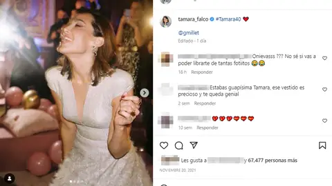 Captura Instagram Tamara Falcó Captura Instagram Tamara Falcó