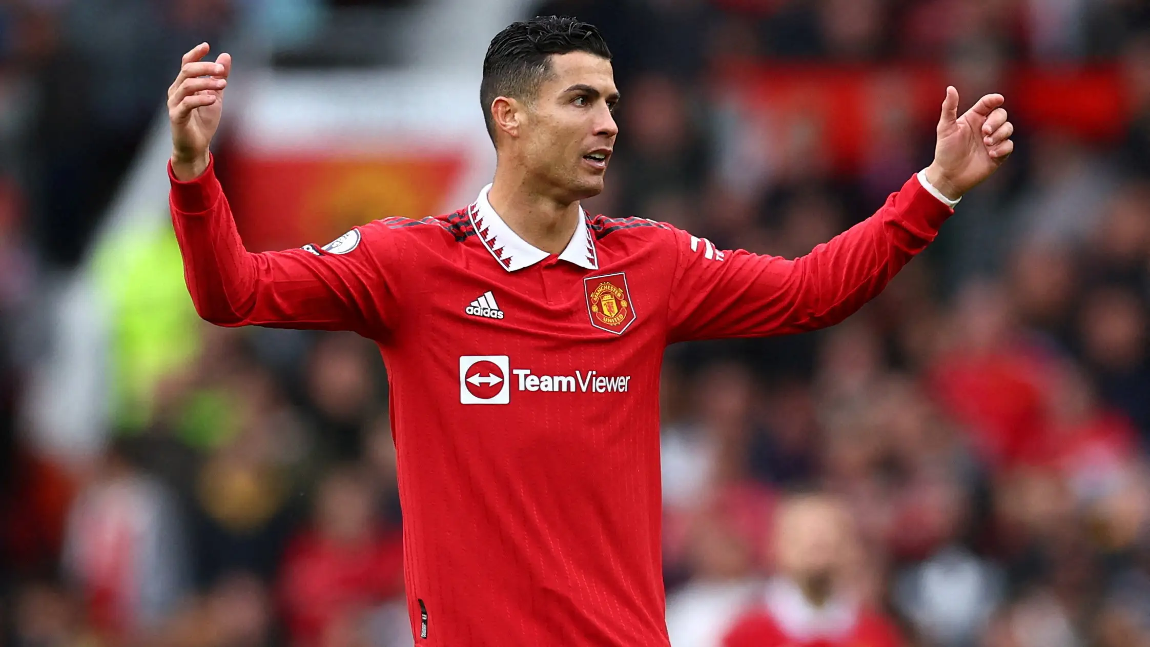 Cristiano Ronaldo, en un partido del Manchester United