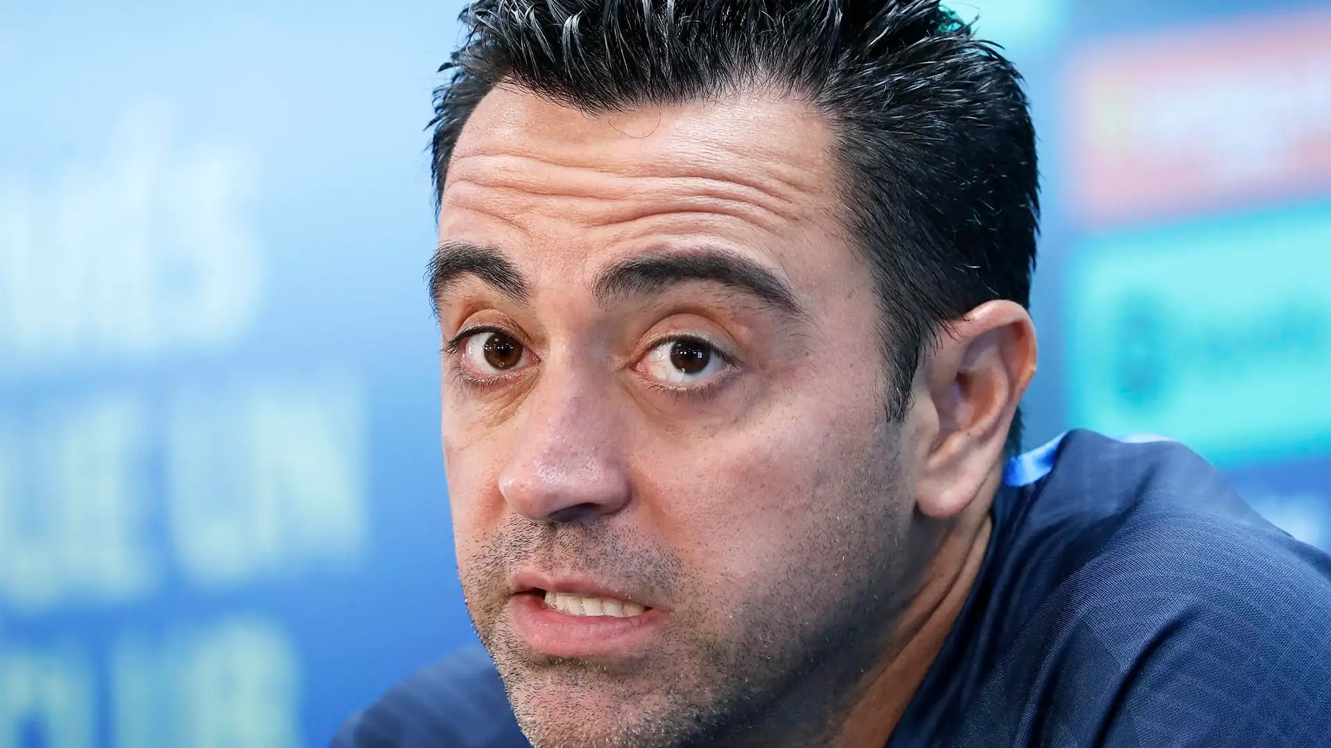 Xavi, en rueda de prensa