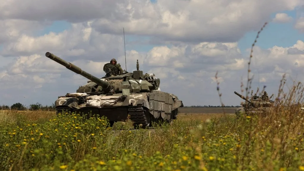 Imagen de archivo de un tanque en Ucrania