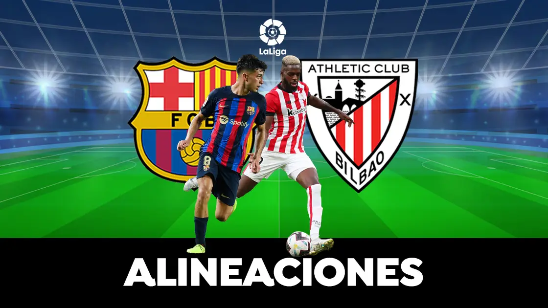 Alineación del Barcelona hoy contra el Athletic en el partido de LaLiga Alineación del Barcelona hoy contra el Athletic en el partido de LaLiga