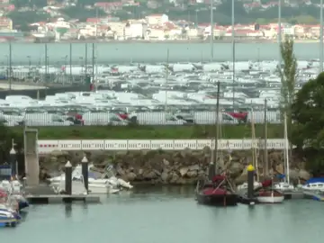Miles de coches parados en el puerto de Vigo por el paro de Stellantis