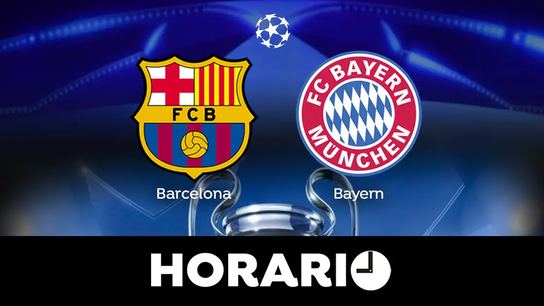 Barcelona - Bayern de M&uacute;nich: Horario y d&oacute;nde ver el partido de Champions League en directo