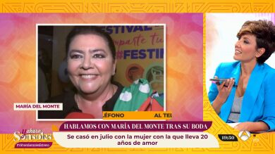 Las primeras palabras de María del Monte tras su boda: 
