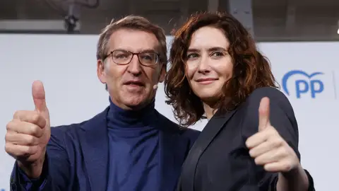 Isabel Díaz Ayuso y Alberto Núñez Feijóo Isabel Díaz Ayuso y Alberto Núñez Feijóo