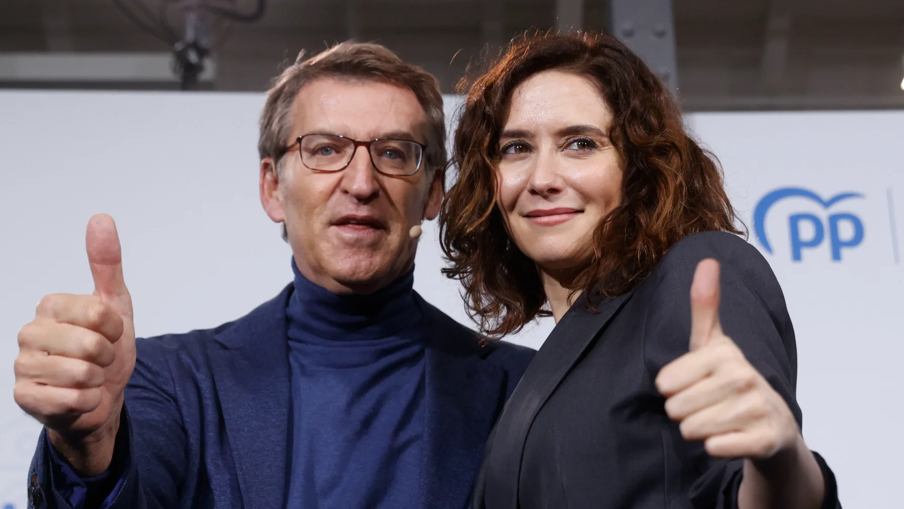 Isabel D&iacute;az Ayuso y Alberto N&uacute;&ntilde;ez Feij&oacute;o