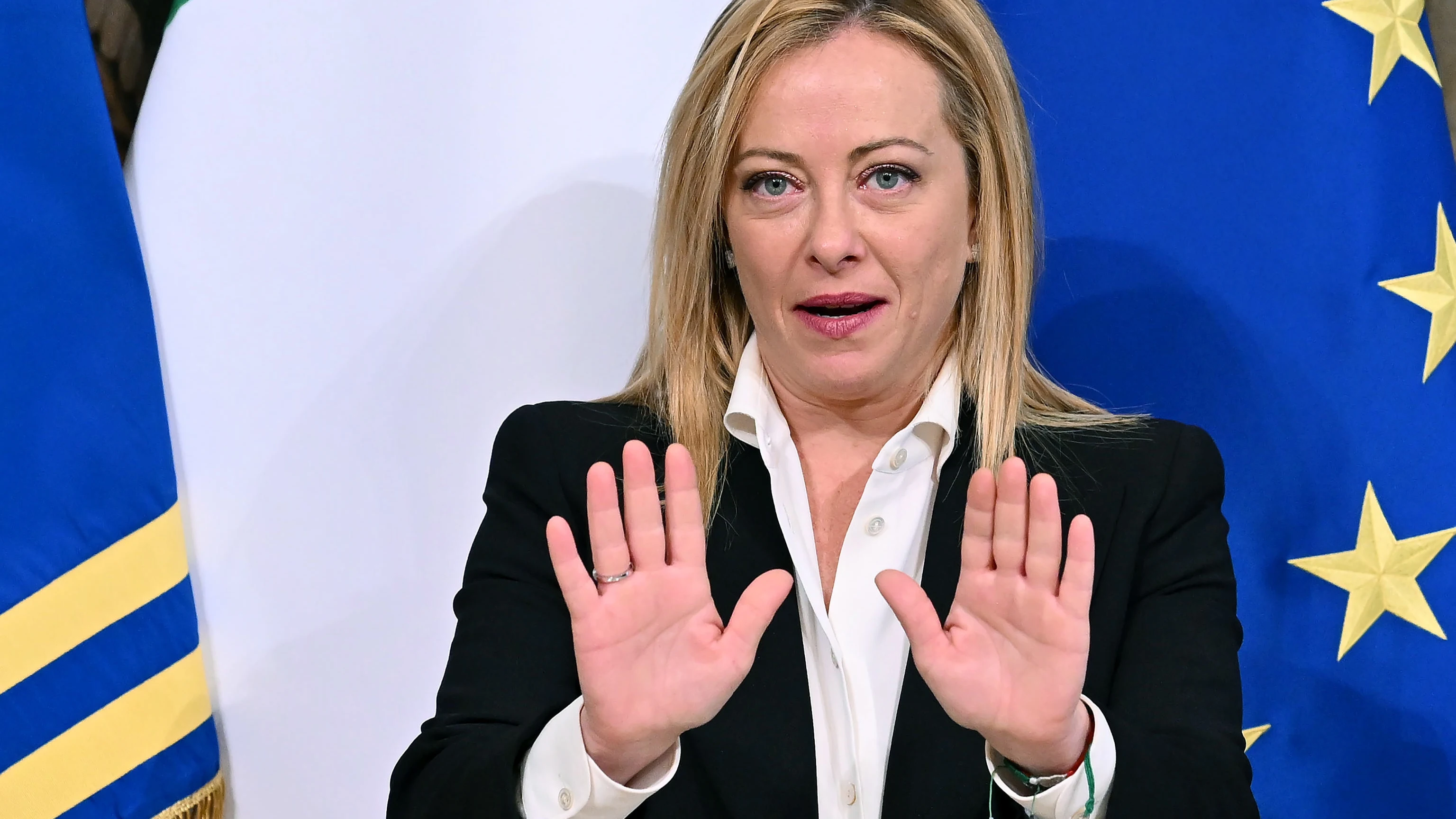 La primera ministra italiana, Giorgia Meloni La primera ministra italiana, Giorgia Meloni