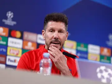 Simeone, en rueda de prensa Simeone, en rueda de prensa