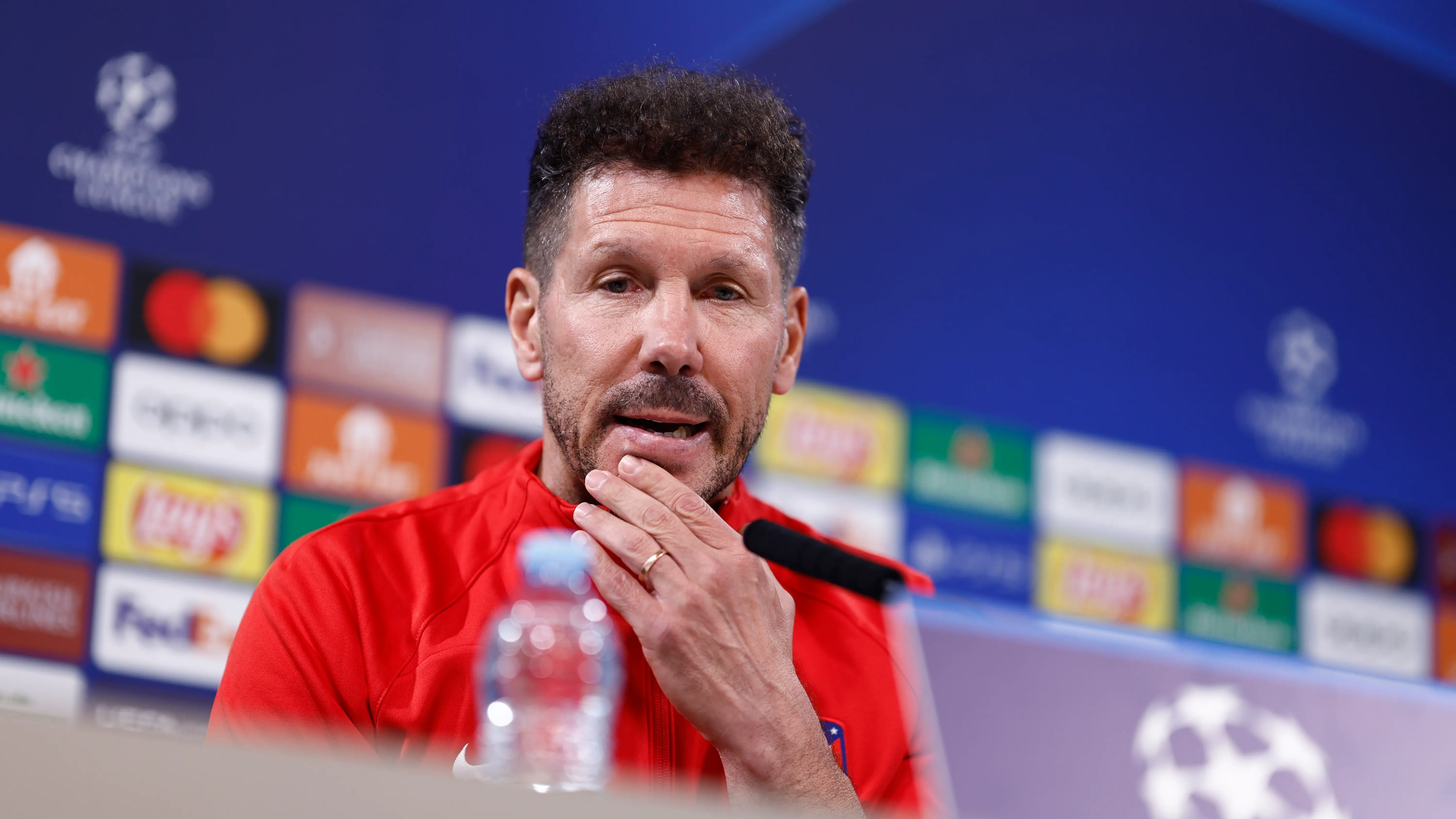 Simeone, en rueda de prensa Simeone, en rueda de prensa
