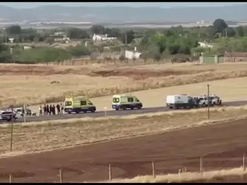 Lugar del tiroteo, en Ciudad Real Lugar del tiroteo, en Ciudad Real