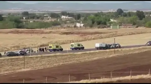 Lugar del tiroteo, en Ciudad Real Lugar del tiroteo, en Ciudad Real