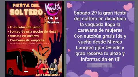 El polémico cartel de la fiesta de soltero de una discoteca de Grado, en Asturias El polémico cartel de la fiesta de soltero de una discoteca de Grado, en Asturias