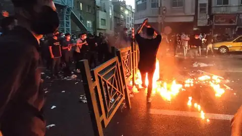 Protestas en Irán el pasado mes de septiembre. Protestas en Irán el pasado mes de septiembre.