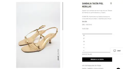 Sandalias de tacón de Zara Sandalias de tacón de Zara
