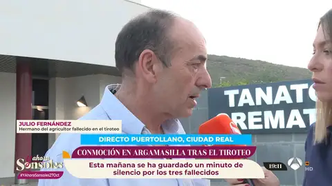 El hermano de una víctima del tiroteo de Argamasilla: El hermano de una víctima del tiroteo de Argamasilla: