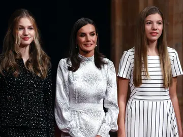 La princesa Leonor, la reina Letizia y la infanta Sofía La princesa Leonor, la reina Letizia y la infanta Sofía