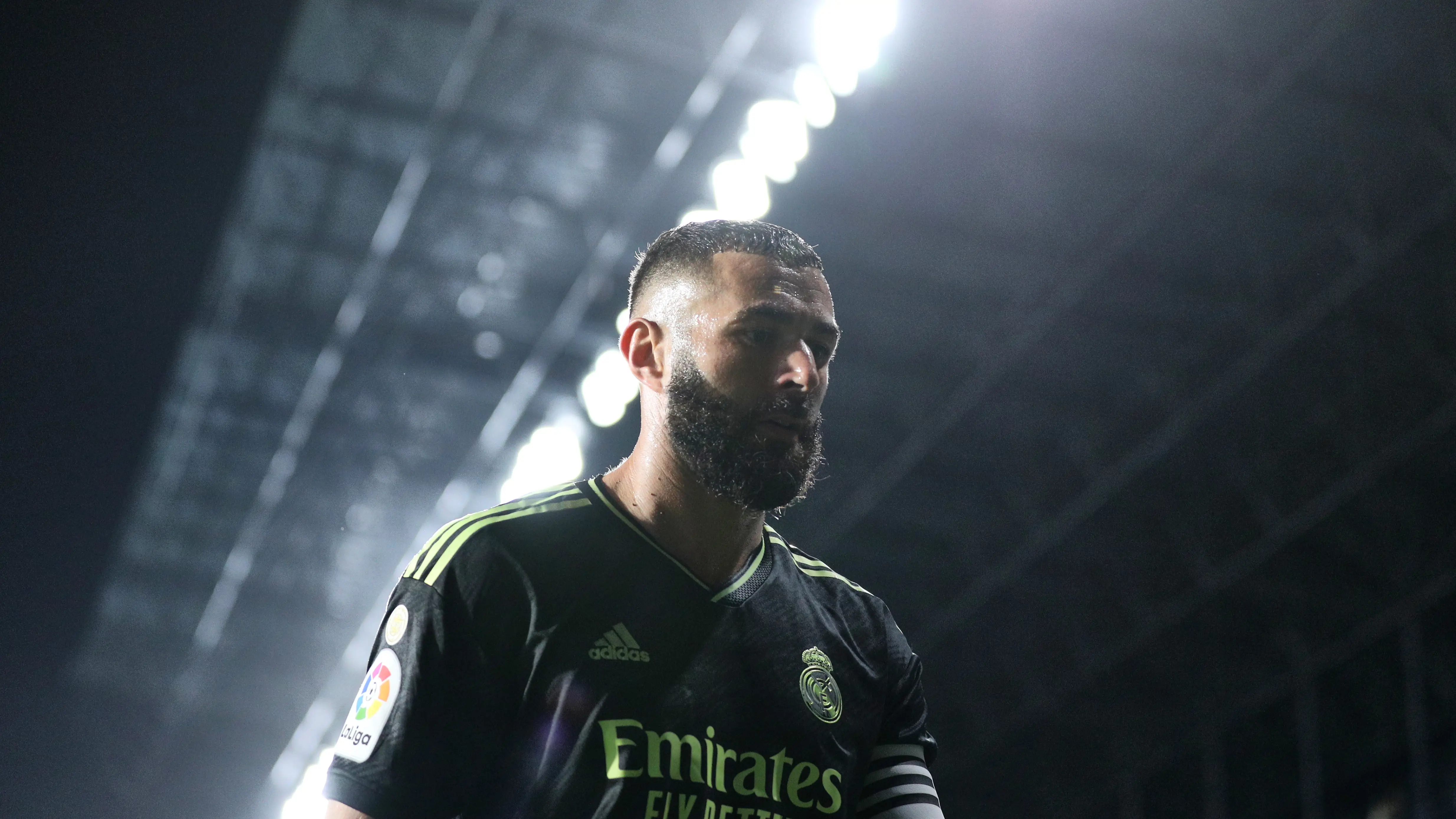 Benzema, en el partido de Liga ante el Celta Benzema, en el partido de Liga ante el Celta