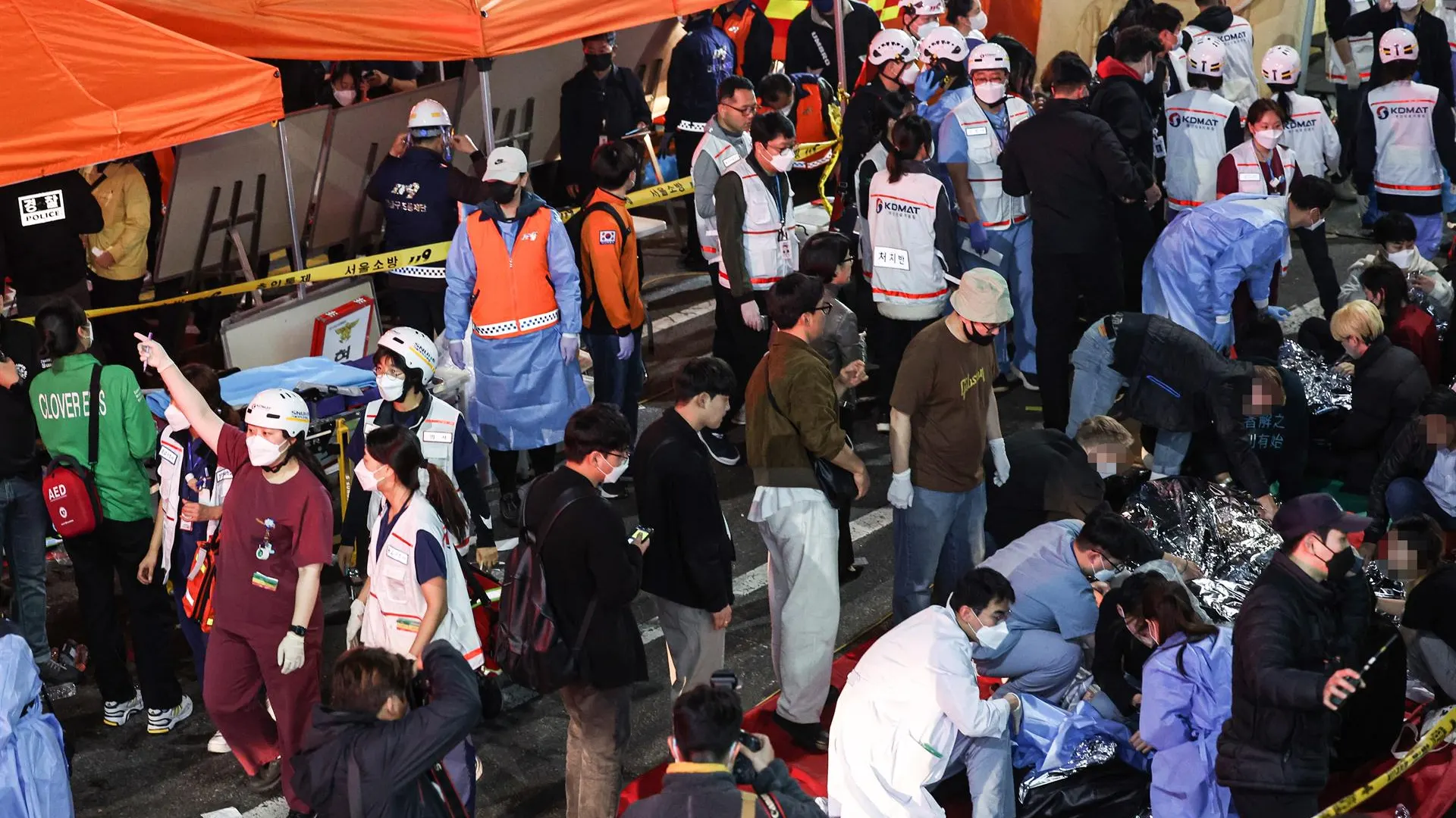 Una de las im&aacute;genes despu&eacute;s de la tragedia en Se&uacute;l