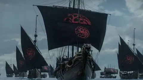 Estandarte Targaryen en 'Juego de Tronos' Estandarte Targaryen en 'Juego de Tronos'