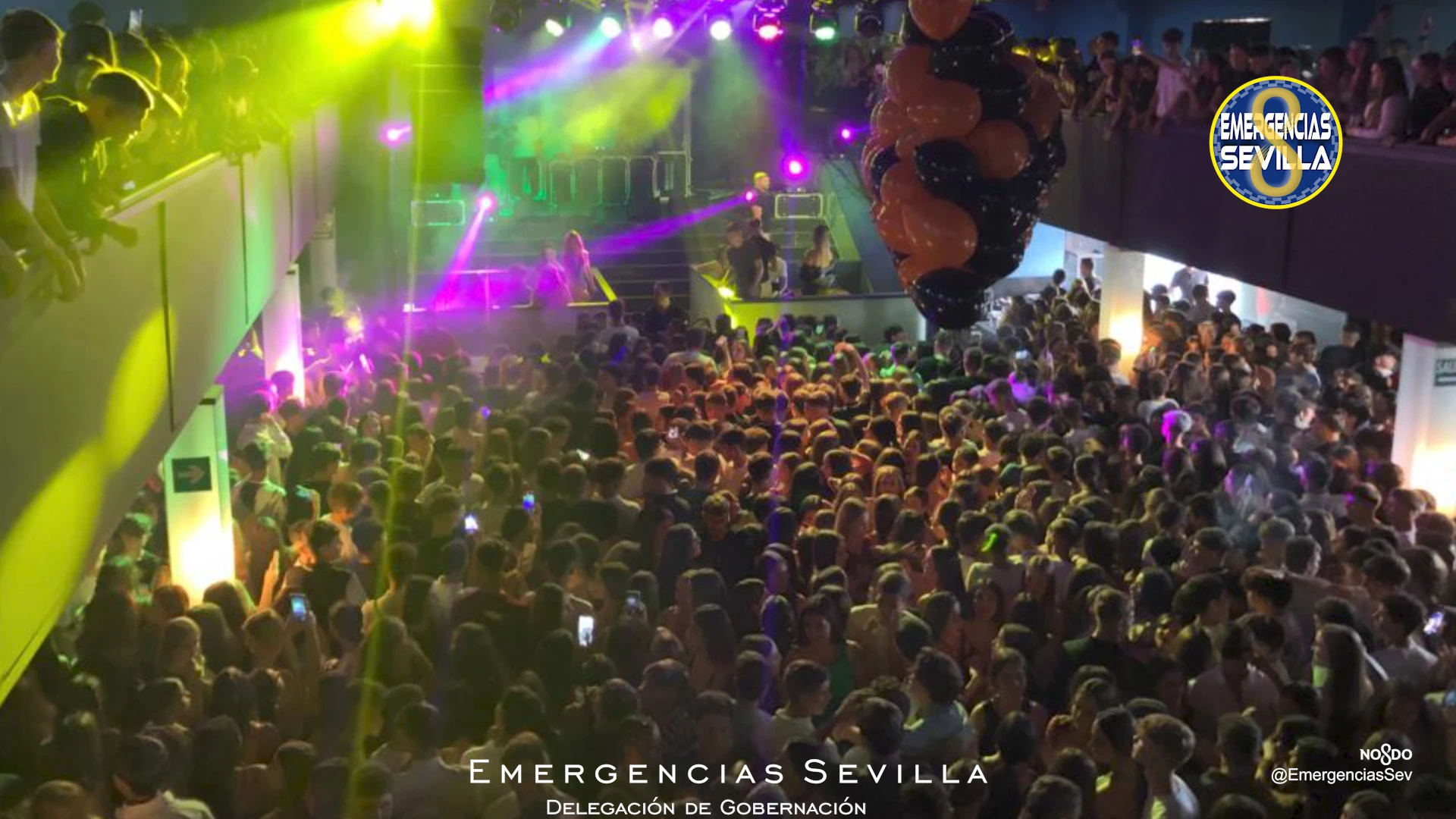 Imagen del local donde transcurrió la fiesta de Halloween en Sevilla Imagen del local donde transcurrió la fiesta de Halloween en Sevilla