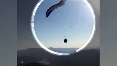 Así fue el accidente de parapente de Cristina Mata Así fue el accidente de parapente de Cristina Mata