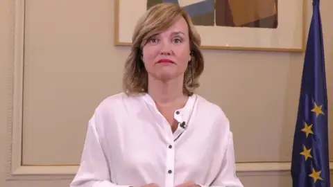 La ministra de Educación, Pilar Alegría, en Espejo Público La ministra de Educación, Pilar Alegría, en Espejo Público