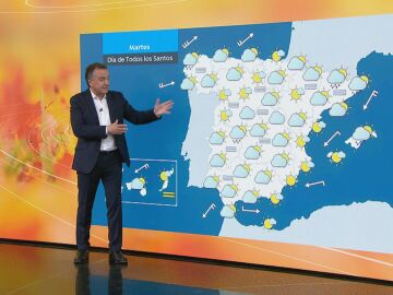 Roberto Brasero explica la previsi&oacute;n del tiempo (31-10-22)