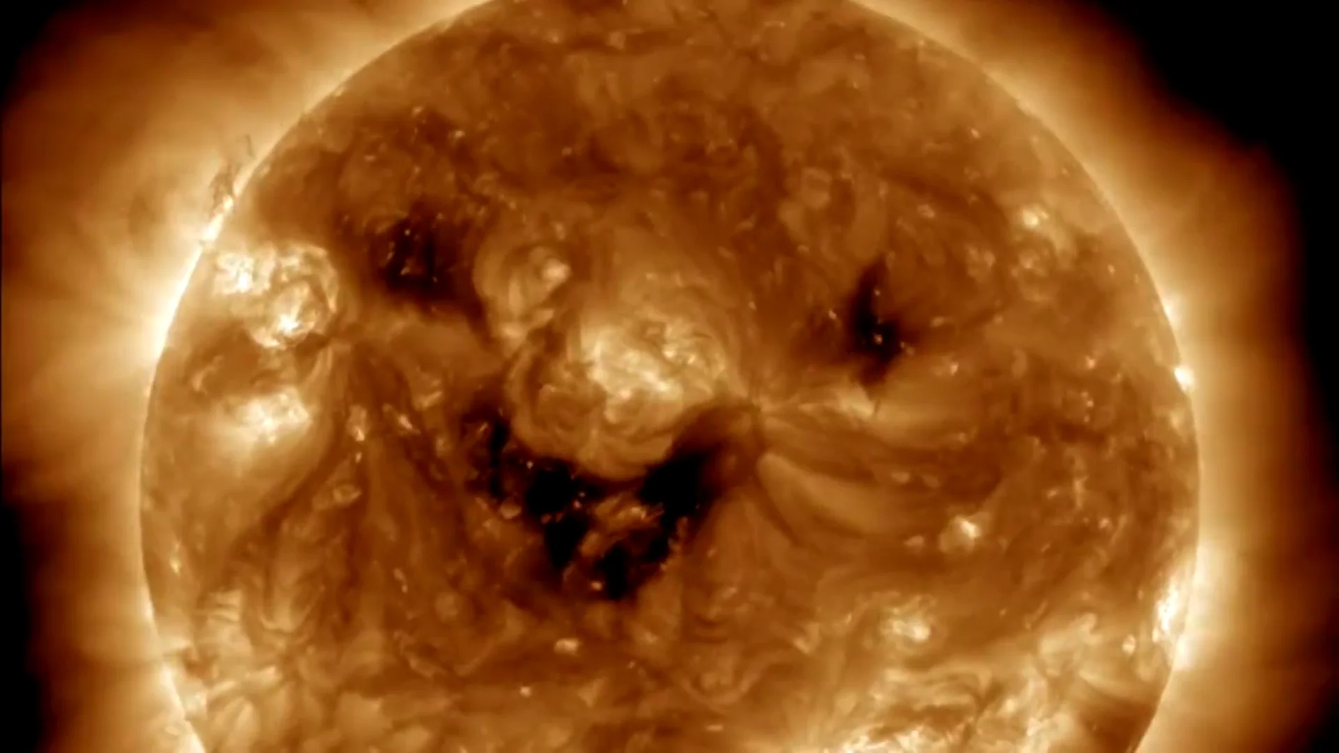 El sol sonriendo 