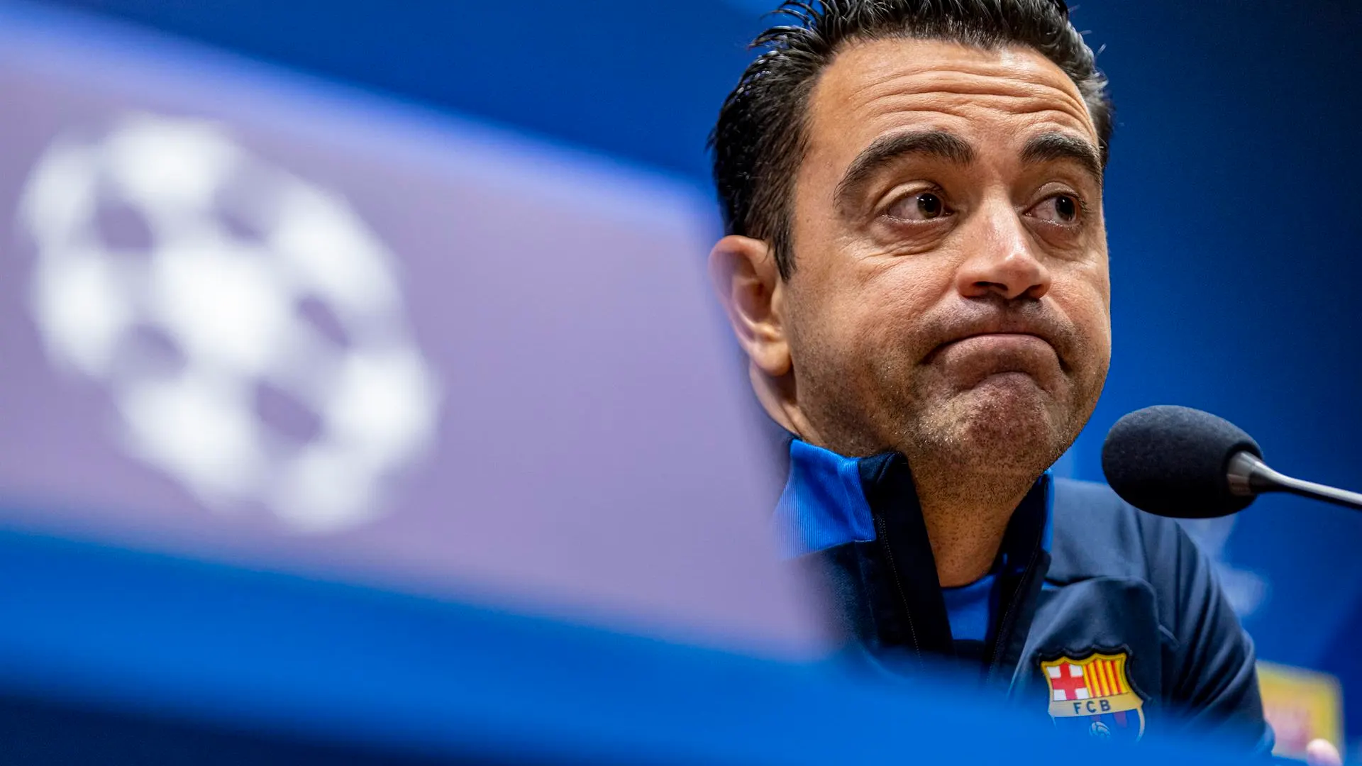 Xavi Hernández en rueda de prensa Xavi Hernández en rueda de prensa