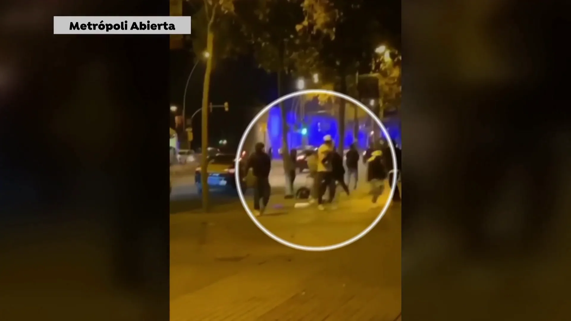 momento del apu&ntilde;alamiento en Barcelona