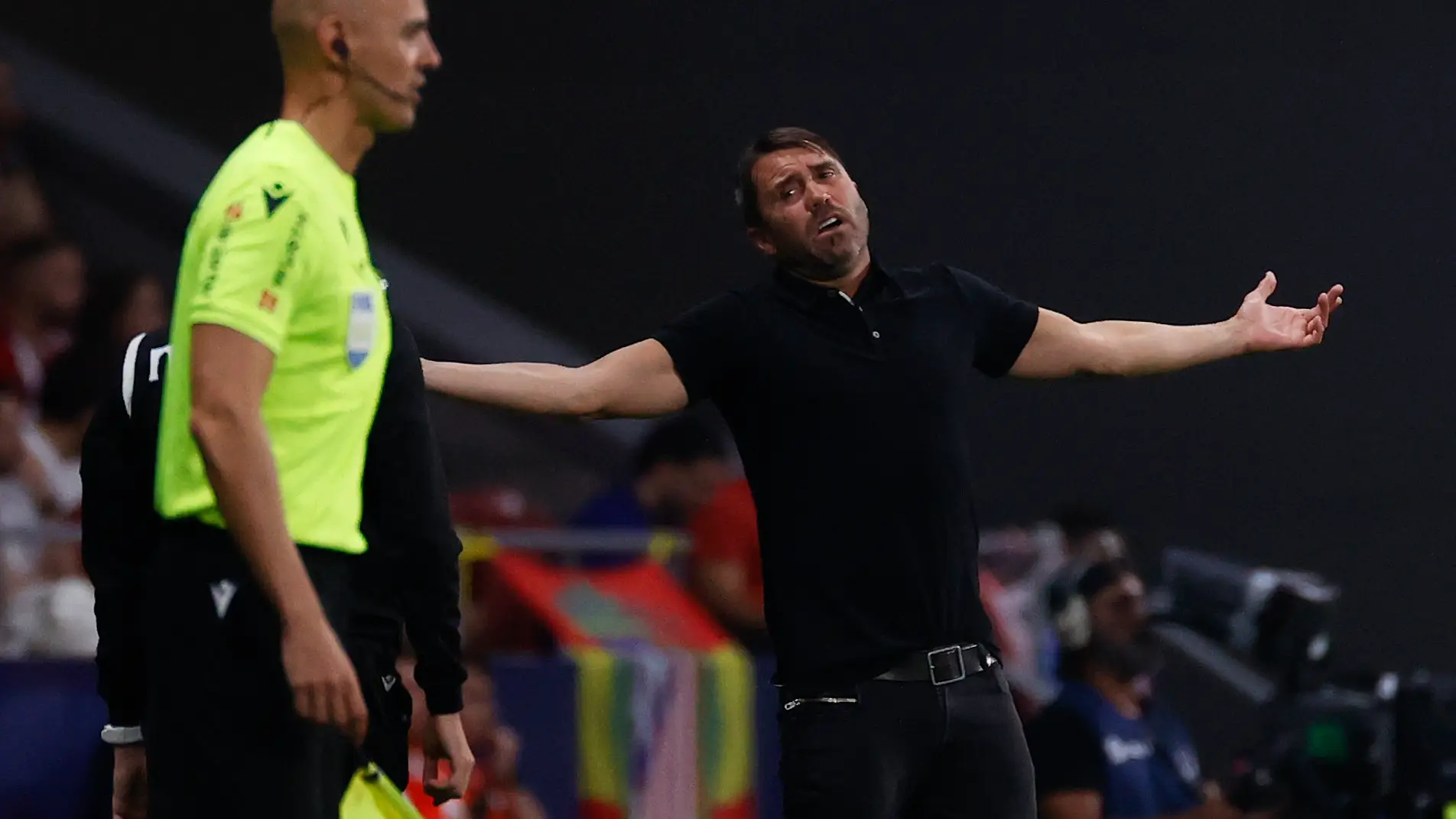 El entrenador del Celta de Vigo Eduardo Coudet durante un partido de Liga El entrenador del Celta de Vigo Eduardo Coudet durante un partido de Liga