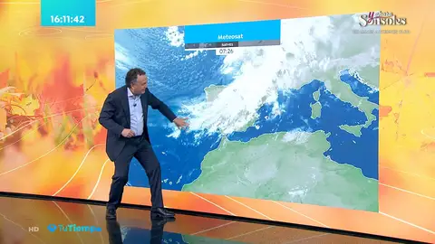 Roberto Brasero explica el frente Roberto Brasero explica el frente