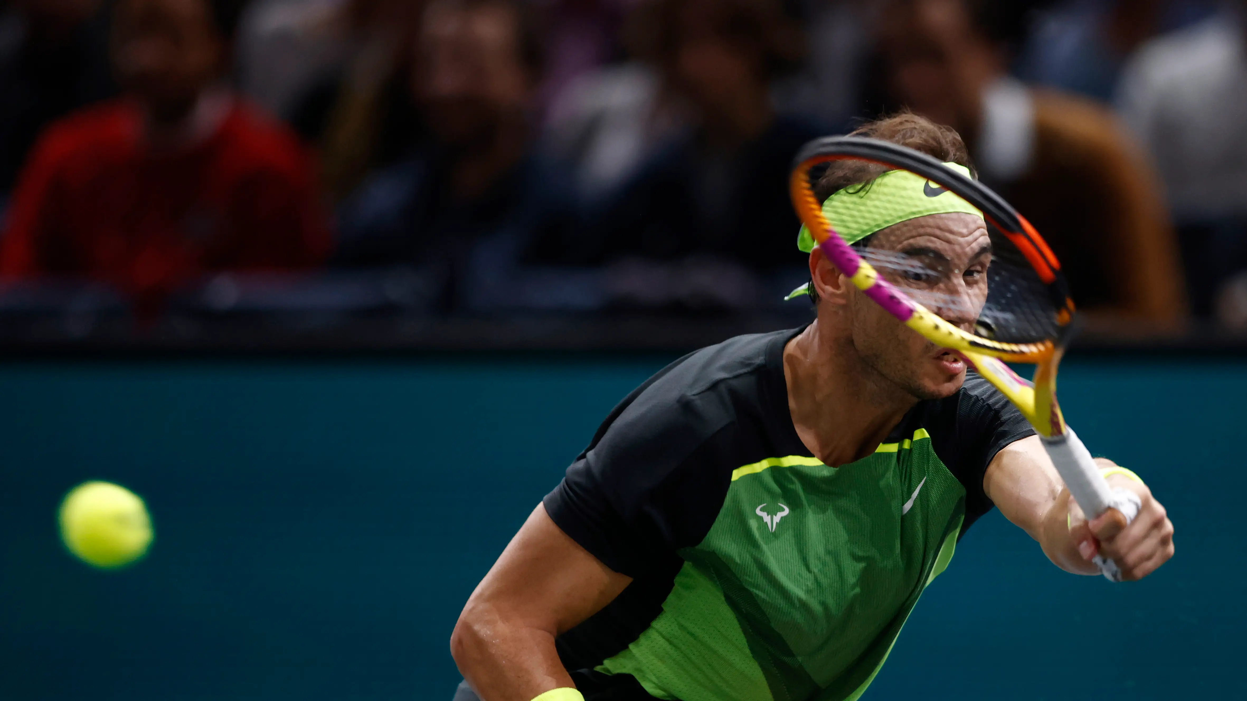 Rafa Nadal, en acción ante Tommy Paul en París-Bercy Rafa Nadal, en acción ante Tommy Paul en París-Bercy